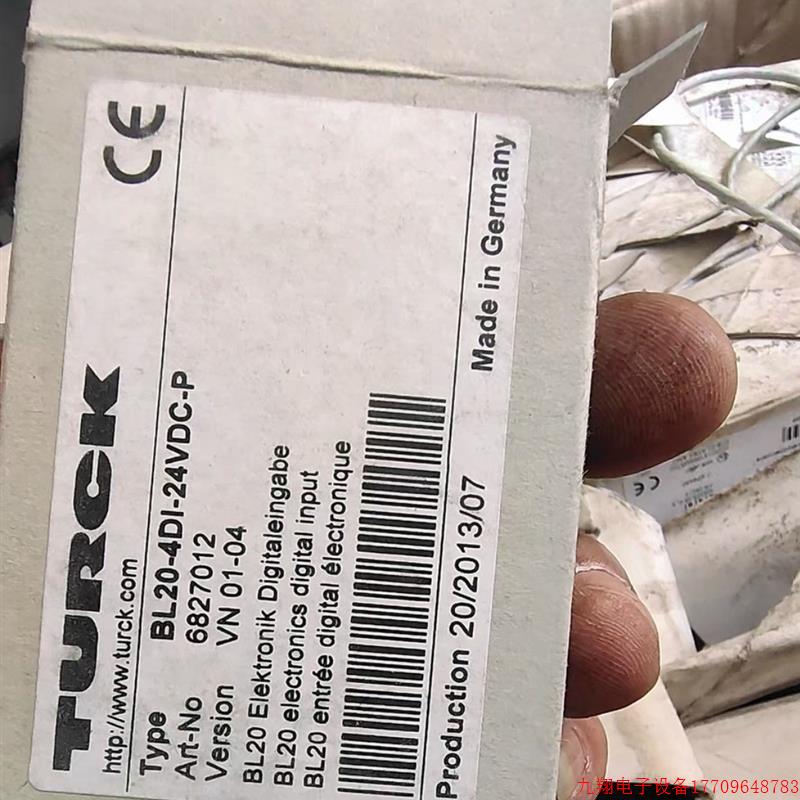 拍前询价:BL20-E-8DI-24VDC-P现货TURCK图尔克模块品多渠广价优