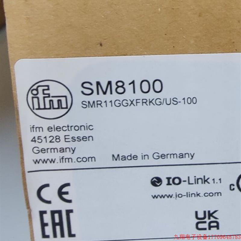 拍前询价:IFM SM8000 SM8050 SM8100 SM8420 全新原装正品易福门