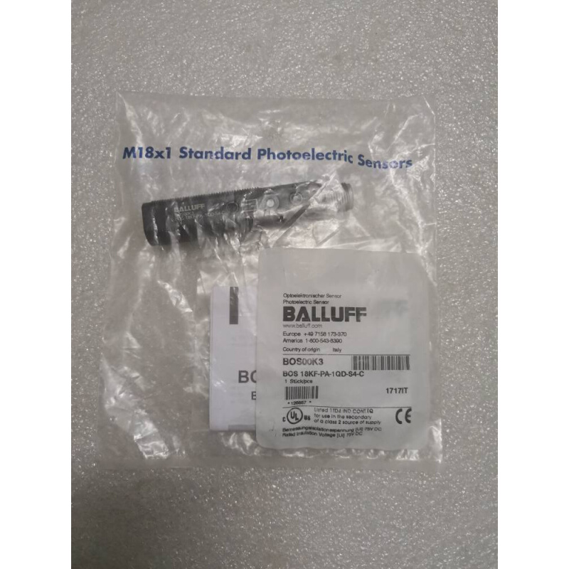拍前询价：全新原装BALLUFF BOS00K3   BOS 18KF-PA-1QD-S4