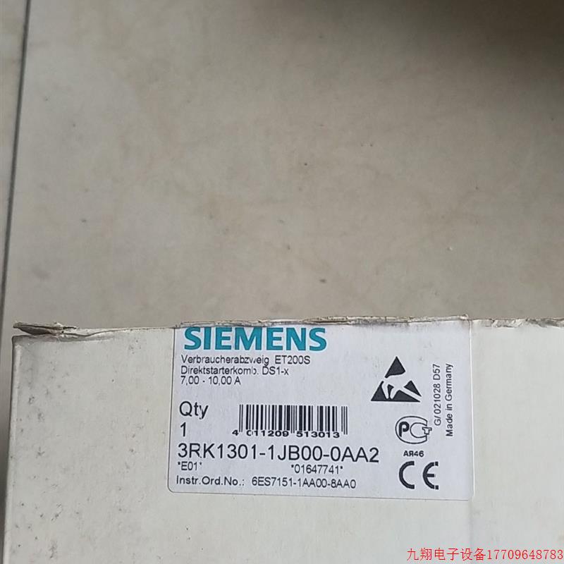 拍前询价:A028*全新原装 SIEMENS 3RK1301-1JB00-0AA2 现货