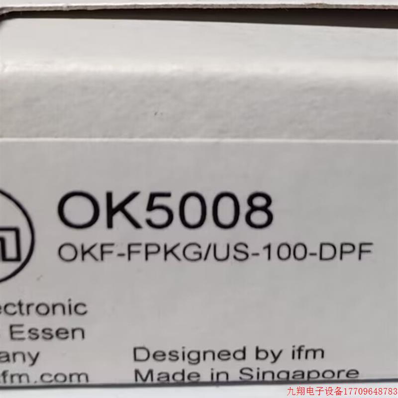 拍前询价:IFM OGP281 OK5008 TM9950 全新原装正品易福门