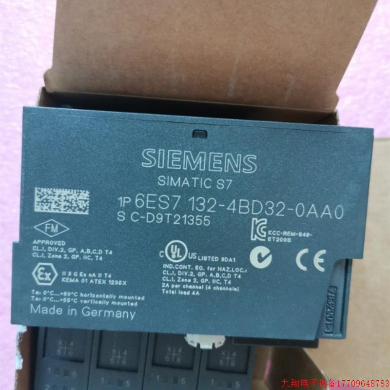 拍前询价:A027*全新原装正品 6ES7132-4BD32-0AA0 现货