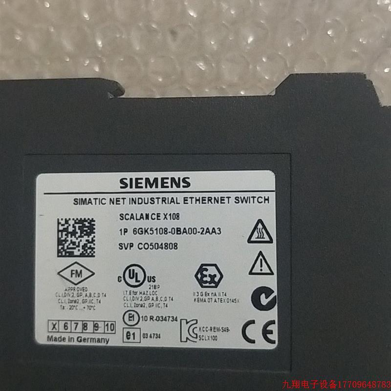 拍前询价:A028*拆机正品 SIEMENS 6GK5108-0BA00-2AA3 现货