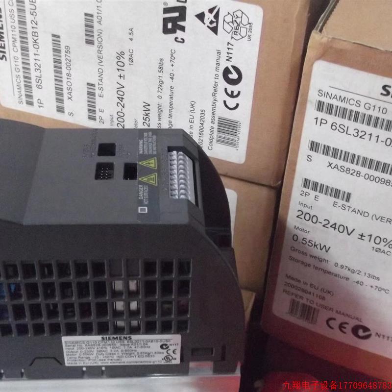 拍前询价:现货正品全新原装变频器6SL3211-0AB15-5UB0 假一赔十