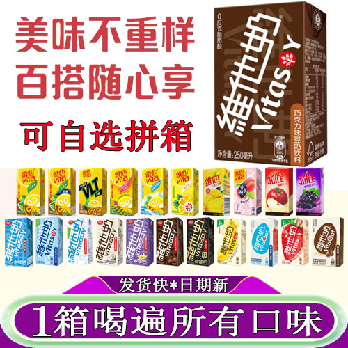 维他奶巧克力味豆奶250ml*10盒