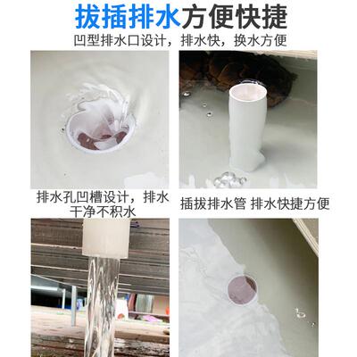 乌龟缸大型别墅双层造景带晒台生态饲养箱家养用龟塑料水陆种龟箱