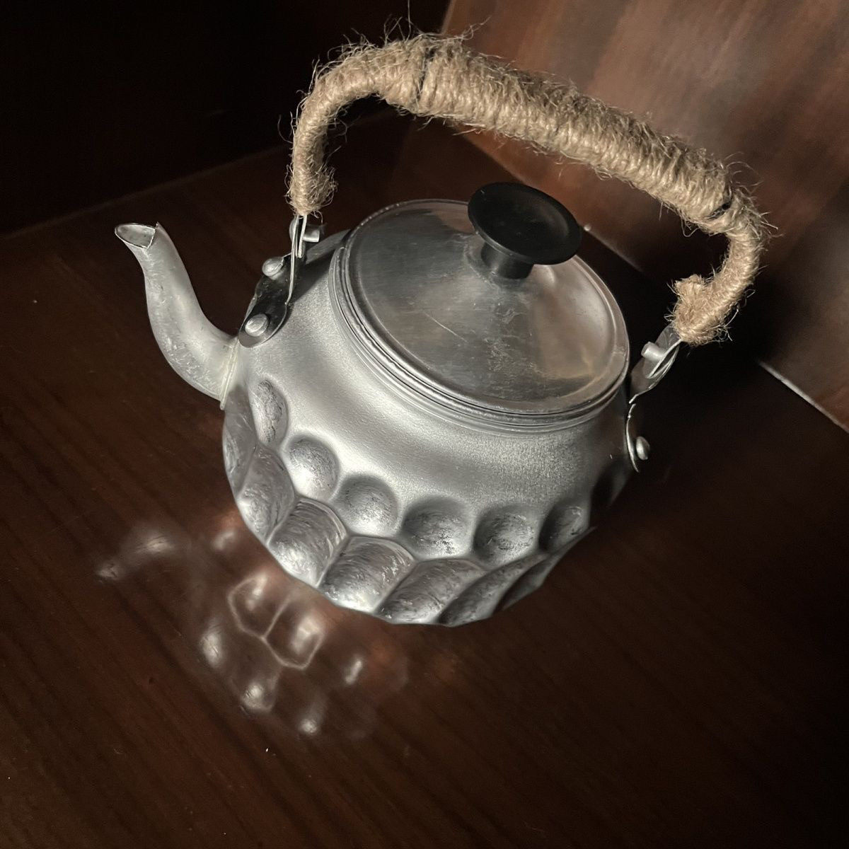老式铝壶茶壶烧水壶铝制泡茶壶家用户外壶小茶壶带过滤网铝烧水壶