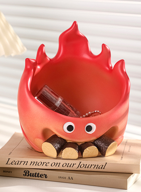 乔迁之喜柴火小炭火入户玄关钥匙收纳摆件客厅家居装饰品新居礼物