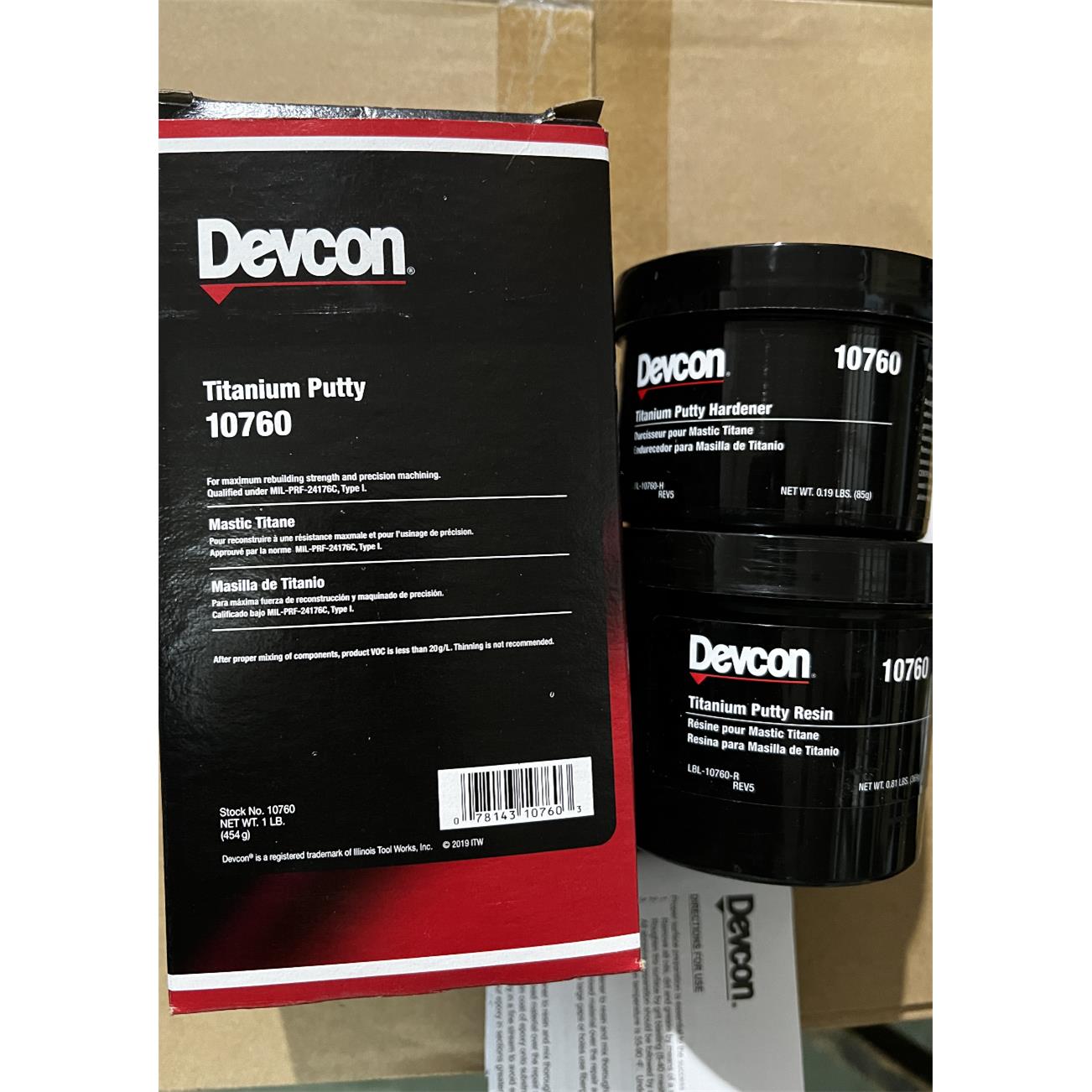 正品特价美国得复康(DEVCON)10760 钛合金修补剂 金属修补剂