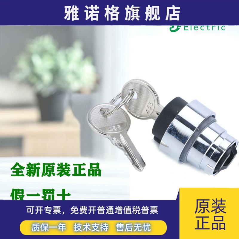 正品施耐德 ZB2BG2C ZB2BG3C ZB2BG4C ZB2BG5C XB2系列钥匙按钮头