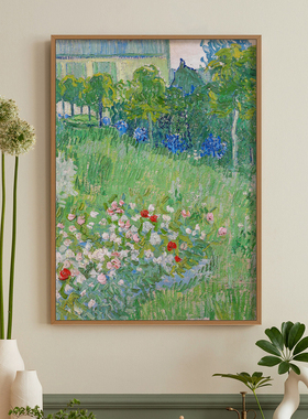 梵高莫奈沙发背景墙挂画电表箱客厅装饰画壁画卧室抽象艺术油画