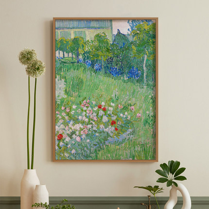 梵高莫奈沙发背景墙挂画电表箱客厅装饰画壁画卧室抽象艺术油画