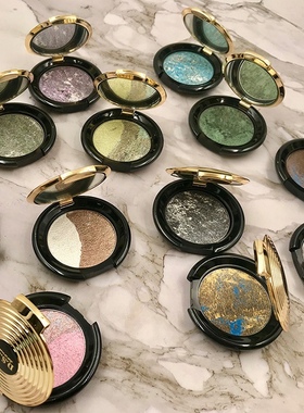 买2送1欧美妆烤粉眼影烘培粉盘日常大地色金棕咖啡色珠光单色眼影