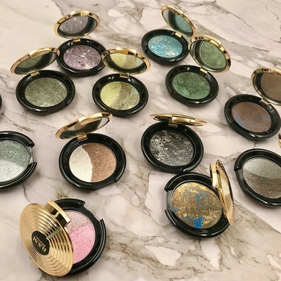 买2送1欧美妆烤粉眼影烘培粉盘日常大地色金棕咖啡色珠光单色眼影