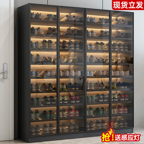 玻璃鞋柜阳台储物柜入户玄关柜