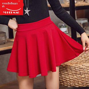 裙子半身裙春夏a型啦啦队秋季 短裙女百褶裙学院风高腰大摆蓬蓬裙