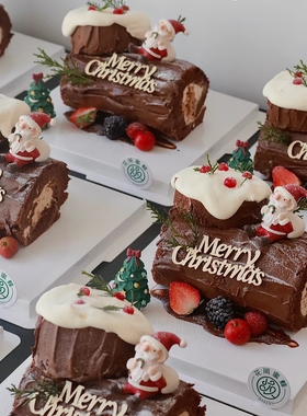 2025年圣诞节快乐烟囱圣诞老人MerryChristmas圣诞草圈叶子小火车