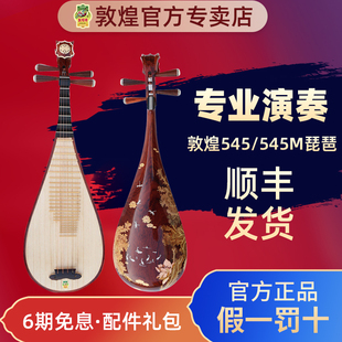 敦煌专卖店 敦煌琵琶545酸枝木老红木相轸清水式 考级专业演奏
