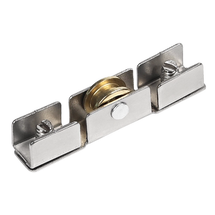 铝合金纱窗凹轮平轮子老式纱门窗户轨道滚轮推拉窗纱网门窗下滑轮