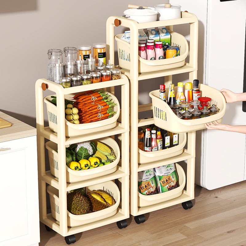 家用多功能厨房置物架夹缝收纳架