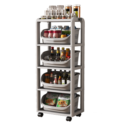 落地多层厨房置物架收纳架果蔬篮