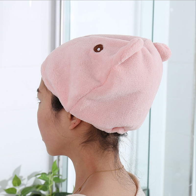 卡通可爱干发帽超强吸水速干成人女款加厚浴帽擦头发包头巾擦头发