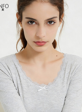 秋衣秋裤女套装纯棉薄款棉毛衫女生保暖衣冬季全棉打底保暖内衣女