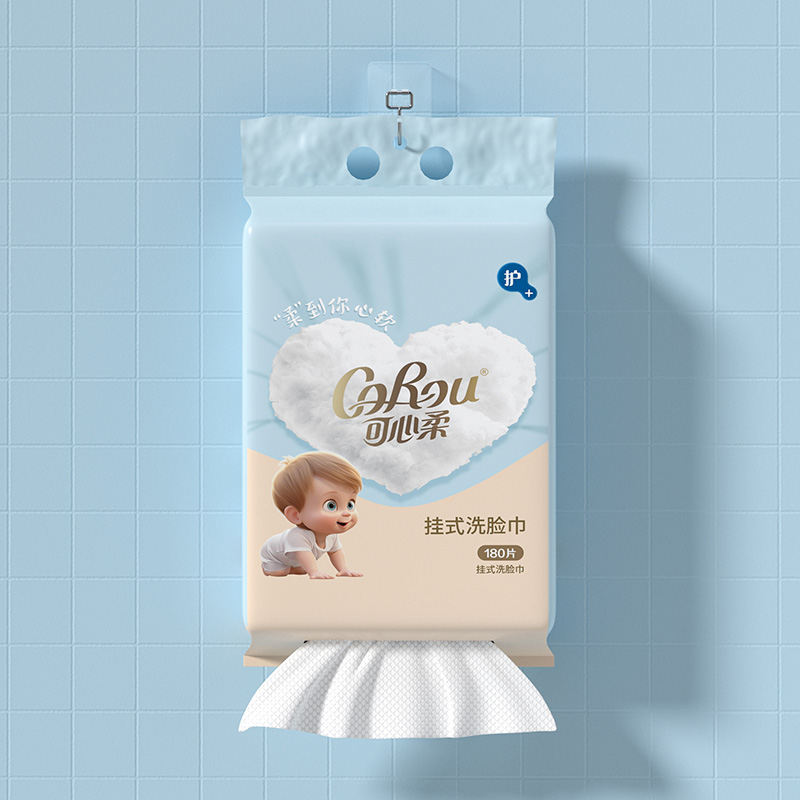 可心柔挂抽洗脸巾绵柔巾