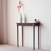 实木胡桃黑色过道玄关桌靠墙极窄小桌子长长条桌供桌供台入户玄关