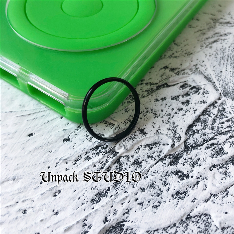 Unpack 暗黑系朋克黑色细指环日韩学生个性简约港风男女款细戒指