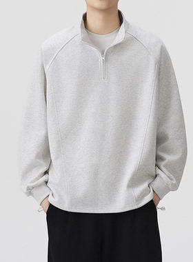 MAYBEYOND 25AW秋季新款纯色休闲百搭宽松情侣针织卫衣