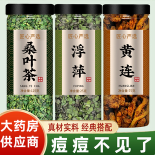 桑叶浮萍黄连中药材正品官方旗舰店新鲜正宗野生干黄莲菊花泡水喝