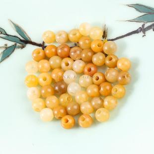 2026晶典珠宝6mm大孔珠玛瑙原石水晶玉石散珠diy项链饰品配件圆珠