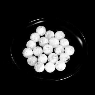 2026晶典珠宝 7A天然雪花幽灵水晶圆珠配饰半成品通孔DIY手链配件