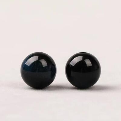 2025天然虎眼石单珠金蓝红黄猫眼松珠DIY手炼虎眼石水晶珠弟子间