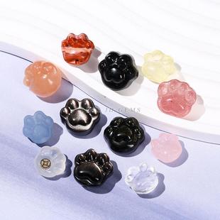 2026晶典珠宝 天然水晶曜石玛瑙猫爪配件合集diy饰品雕刻配件滴溜