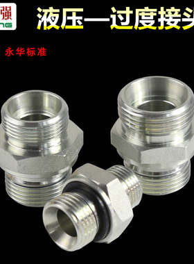 永华液压过渡接头卡套直接接头1CB 1CM 1CM 1DM公制H型ED垫片密封