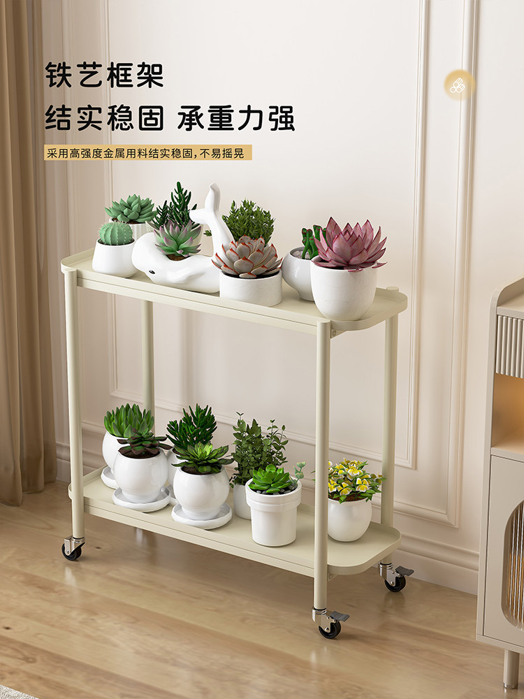铁花架客厅落地式室内家庭阳台储藏架多层盆栽植物展示花盆架