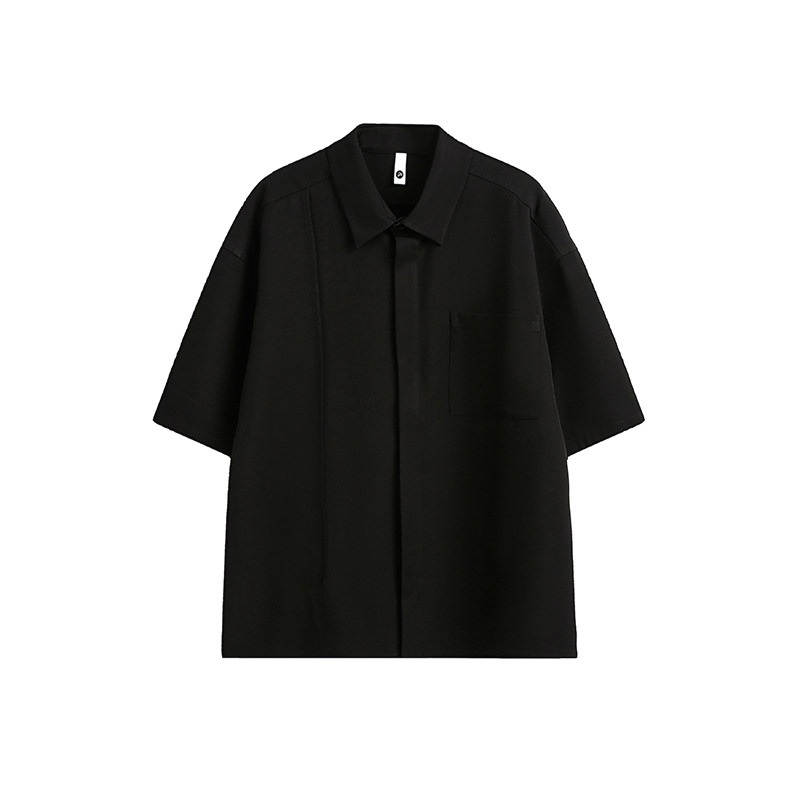 2026年春季酷帅穿搭套装高级感男生痞帅夏轻薄短袖衬衫短裤两件套