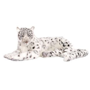 hansa原装进口可爱仿真大雪豹毛绒玩偶生日新年治愈系礼物6998