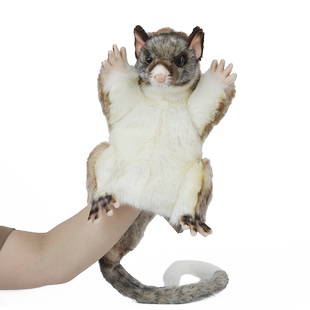 HANSA可爱仿真帚尾袋貂手偶玩具公仔宝宝毛绒玩偶礼物送儿童女生