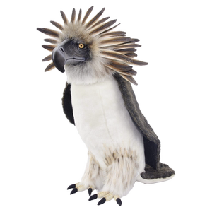 HANSA食猿雕仿真菲律宾鹰公仔老鹰毛绒玩具家具摆件玩偶手工制作