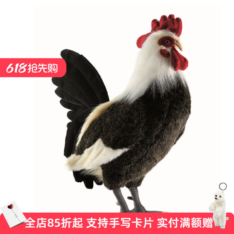 HANSA鸡玩偶公仔大只公鸡娃娃儿童陪伴安抚玩偶生日圣诞礼物