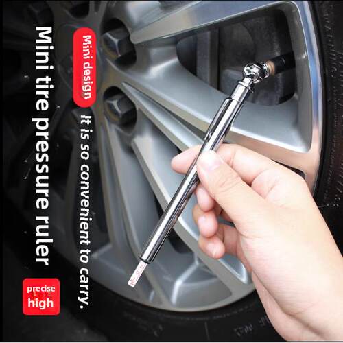 practical car auto mmotor tire air pressure gauge pen silver