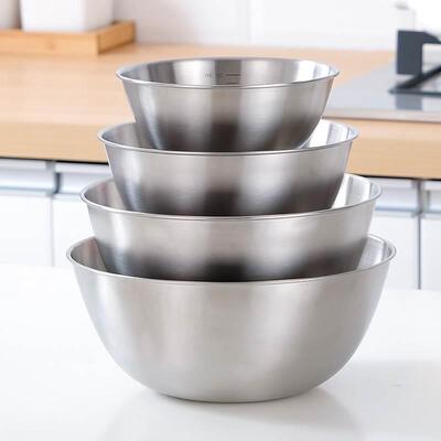 Stainless steel 304 salad bowl mixing bowl cooking bowl