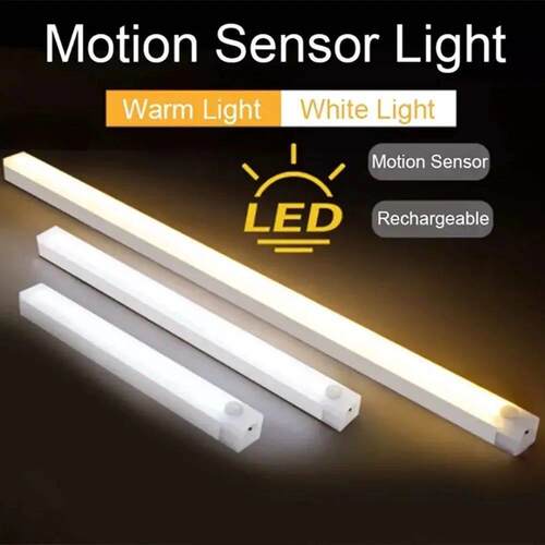 LED Bar Lights Type C Rechargeable Motion Sensor Dimmable De