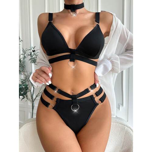 Fun Lingerie Sexy Women's Lingerie Three Point Bra Set