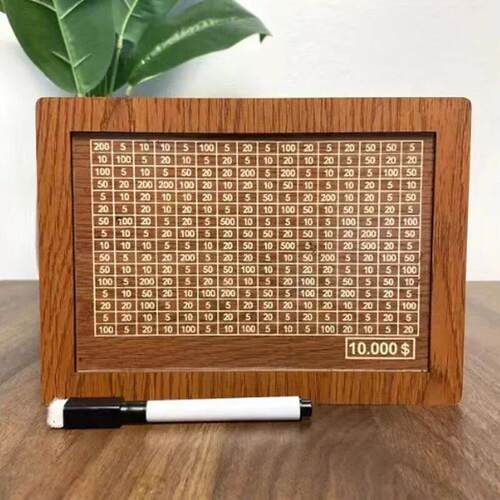 Wooden Piggy Banks, Dollar Cash Boxes, Reusable Assembled Ca