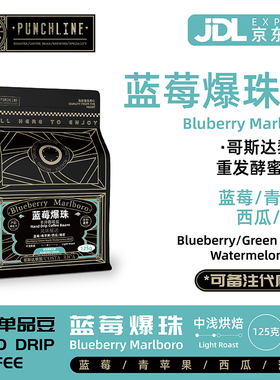 PUNCHLINE 哥斯达黎加精品手冲咖啡豆中度烘焙蓝莓薄荷黑咖啡125g