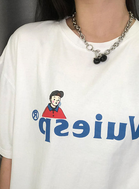 黑色樱桃项链女Choker韩国复古原